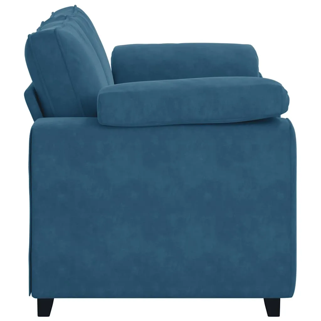 sofa-dwuosobowa-niebieska-120-cm-aksamit-stan-nowy
