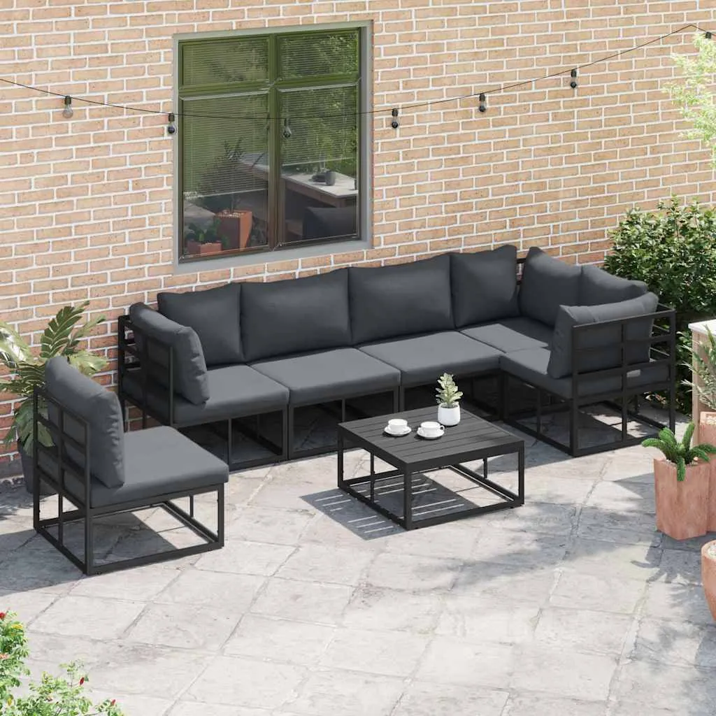 zestaw-sof-na-ogrod-z-poduszka-7-pcs-czarny-aluminium-stan-nowy
