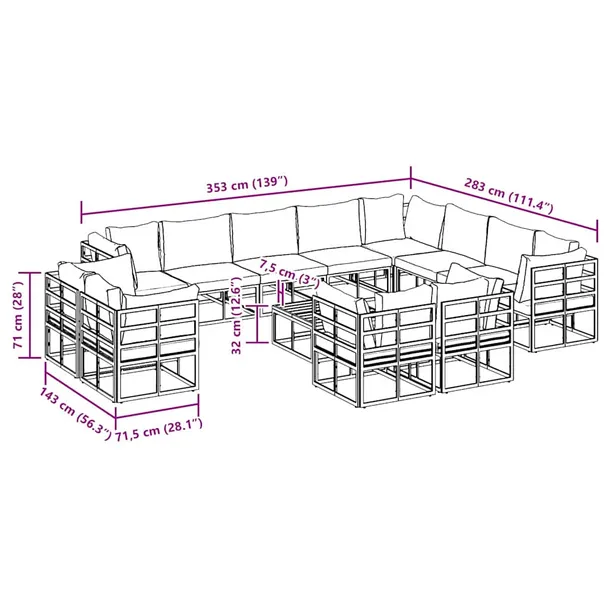 zestaw-sof-na-ogrod-z-poduszka-13-pcs-stan-nowy-styl-nowoczesny