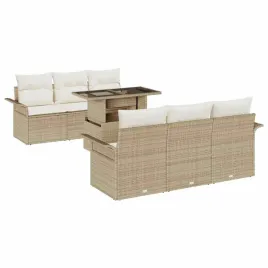 zestaw-sof-na-ogrod-z-poduszka-7-pcs-bezowy-polirattan