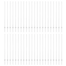 slupki-ogrodzeniowe-88-pcs-srebrny-200-cm-stal
