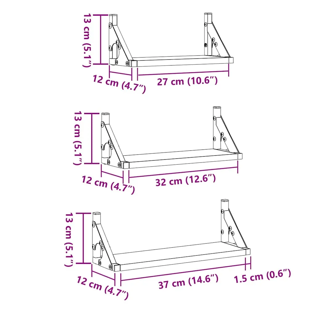 zestaw-polek-sciennych-3-pcs-dab-artisan-37-x-12-x-13-cm-stan-nowy