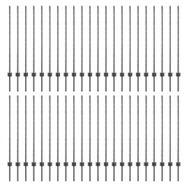slupki-ogrodzeniowe-88-pcs-szary-160-cm-stal