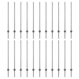 slupki-ogrodzeniowe-44-pcs-szary-160-cm-stal