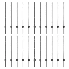 slupki-ogrodzeniowe-44-pcs-szary-140-cm-stal