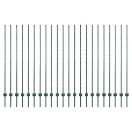 slupki-ogrodzeniowe-22-pcs-zielony-200-cm-stal