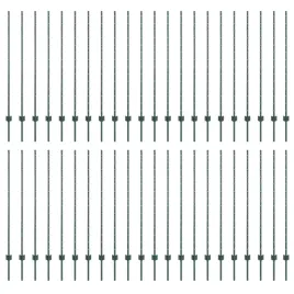 slupki-ogrodzeniowe-44-pcs-zielony-180-cm-stal