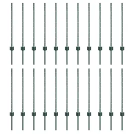 slupki-ogrodzeniowe-22-pcs-zielony-120-cm-stal