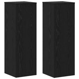 stojak-na-rosliny-2-pcs-czarny-dab-33-x-33-x-100-cm