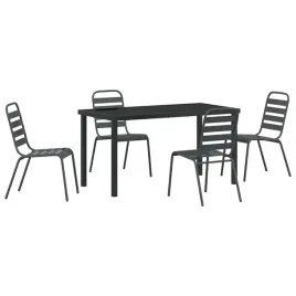 zestaw-do-jadalni-w-ogrodzie-5-pcs-ciemno-szary-stal