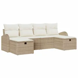 zestaw-sof-na-ogrod-z-poduszka-6-pcs-bezowy-polirattan