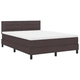 lozko-sprezynowe-z-materacem-ciemny-braz-160-x-200-cm-tkanina