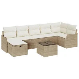 zestaw-sof-na-ogrod-z-poduszka-8-pcs-bezowy-polirattan