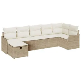 zestaw-sof-na-ogrod-z-poduszka-7-pcs-bezowy-polirattan