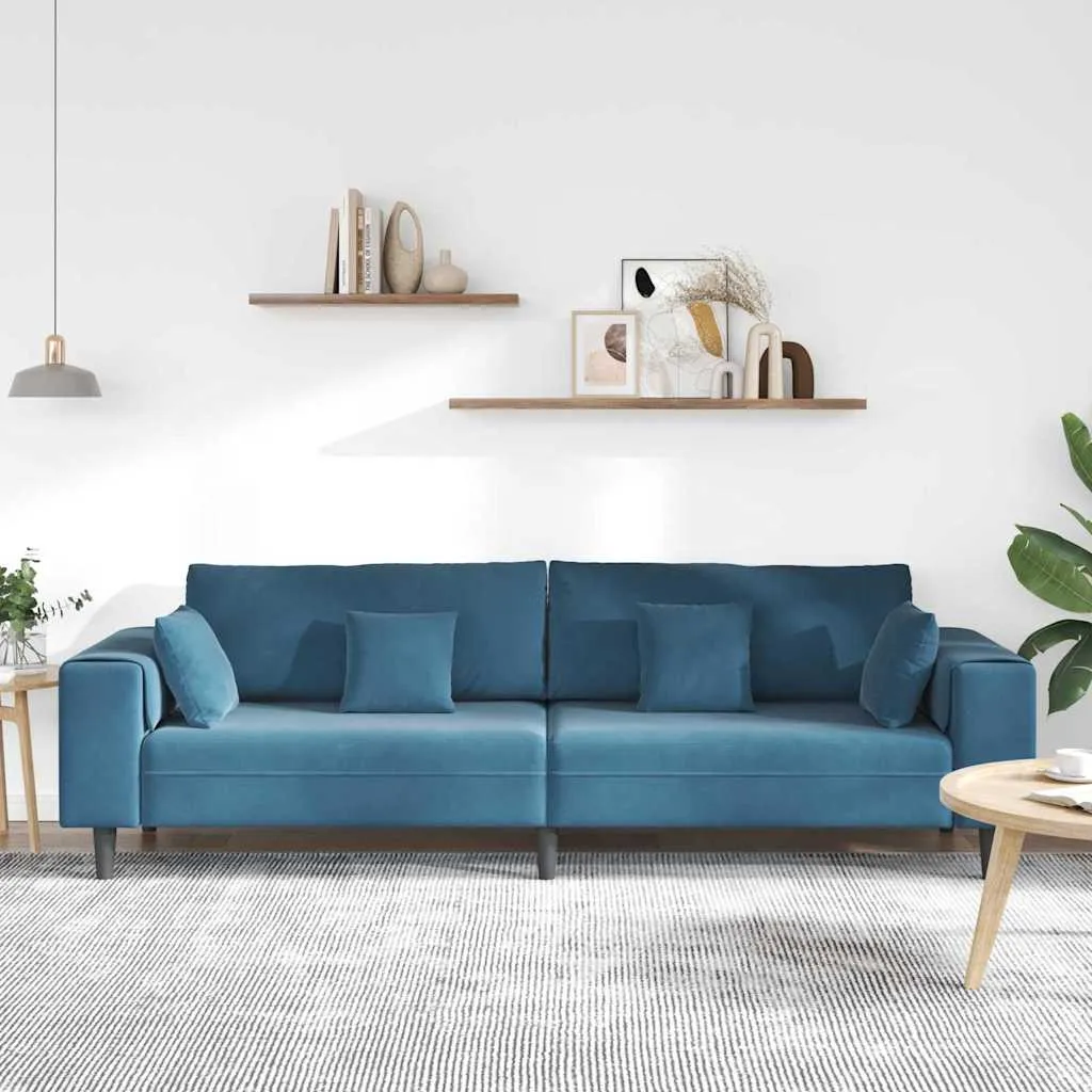 sofa-welurowa-z-poduszka-niebieski-208-cm-aksamit-stan-nowy