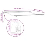 markiza-bialy-3-x-25-m-metal-stan-nowy-material-dominujacy-metal