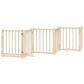 skladana-bramka-dla-psa-z-drzwiami-6-paneli-300-cm-drewniana