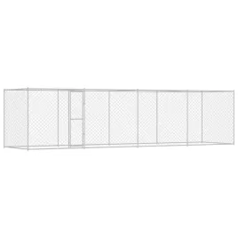 klatka-dla-psa-srebrny-800-x-200-x-256-cm-stal-galwanizowana
