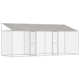 klatka-dla-psa-srebrny-600-x-200-x-256-cm-stal-galwanizowana