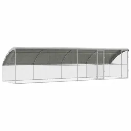 klatka-dla-kur-srebrny-800-x-200-x-198-5-cm-stal-galwanizowana