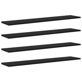 polka-na-ksiazki-4-pcs-czarny-100-x-20-x-1-5-cm