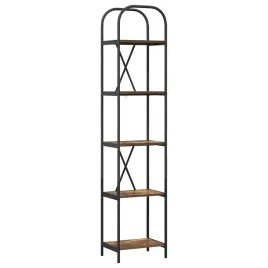 polka-na-ksiazki-wedzony-dab-40-x-30-x-183-cm