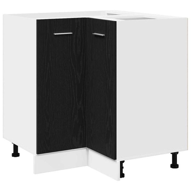 Szafka narożna dolna Riga Czarny dąb 75.5 x 75.5 x 81.5 cm