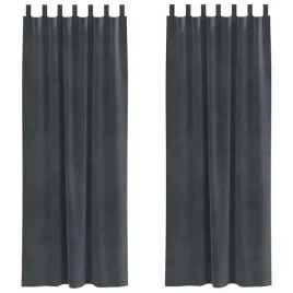 zaslony-z-zaslonami-2-pcs-jasnoszary-140-x-245-cm-aksamit