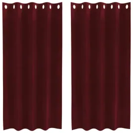 zaslony-z-zaslonami-2-pcs-czerwone-wino-140-x-175-cm-aksamit