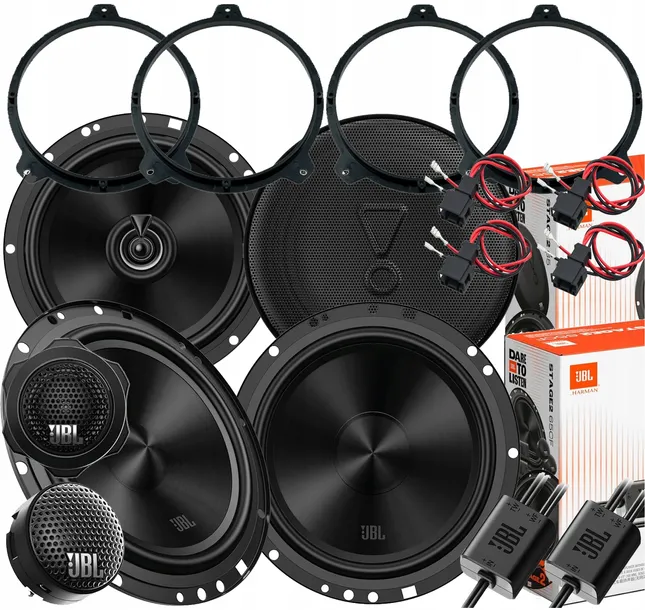 JBL STAGE2 4 MOCNE GŁOŚNIKI ZWROTNICE BMW E46 SEDAN COUPE PRZÓD+TYŁ