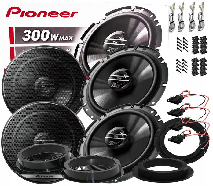 PIONEER GŁOŚNIKI DWUDROŻNE VW GOLF 5 JETTA TIGUAN TOURAN OCTAVIA PRZÓD +TYŁ
