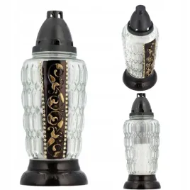 znicz-szklany-rol-czarno-zloty-29cm-lampion-cmentarny-elegancki-tradycyjny