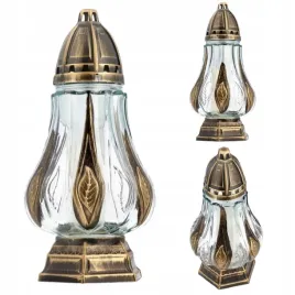 znicz-szklany-flavia-mala-zloty-31cm-elegancki-lampion-cmentarny-pamieci