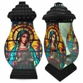 znicz-kapliczka-duzy-szklany-40cm-witraz-matki-boskiej-lampion-cmentarz