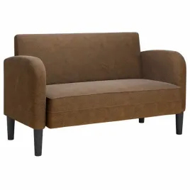 sofa-dwuosobowa-brazowa-110-cm-sztuczna-skora