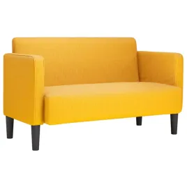 sofa-dwuosobowa-jasnozolta-109-cm-tkanina-sztruksowa