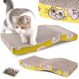 drapak-niski-fala-legowisko-maty-do-drapania-gratis-kocimietka