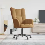 fotel-brazowy-obity-aksamitem