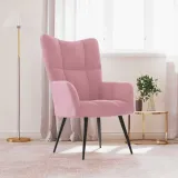 fotel-rozowy-obity-aksamitem