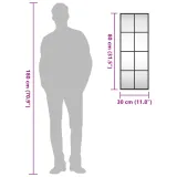 lustro-scienne-czarne-30x80-cm-prostokatne-zelazo-stan-nowy