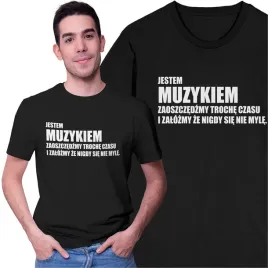 czarna-koszulka-dla-muzyka-zaoszczedzmy-troche-czasu-prezent
