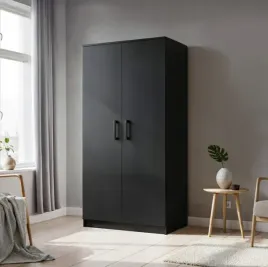 szafa-do-przedpokoju-dwudrzwiowa-garderoba-czarna-90cm-5-kolorow-tris