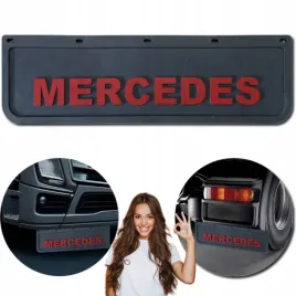 chlapacz-fartuch-tloczony-oslona-blotna-mercedes-czarny-czerwony-60x18cm