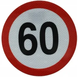 nalepka-naklejka-odblaskowa-predkosc-60-km-h-20cm