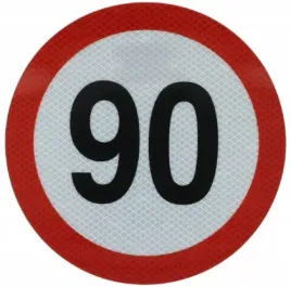 nalepka-naklejka-odblaskowa-predkosc-90-km-h-20cm