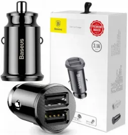 ladowarka-samochodowa-baseus-grain-2x-usb-5v-3-1a-czarna-12-24v