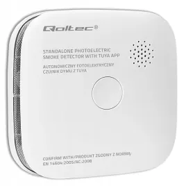 czujnik-dymu-qoltec-wifi-tuya-alarm-85db-led-smart-home-certyfikowany