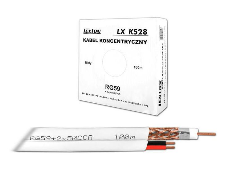 Kabel Koncentryczny Rg59+2X0,5Cu 100MK528