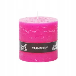 swieca-procandle-walec-75-cm-zurawinowa-rozowa-na-prezent-do-salonu