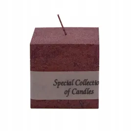 pro-candle-swieca-bezzapachowa-rustic-lakier-czerwona-szescian-5x5-cm